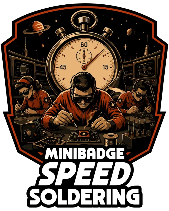 Minibadge Speed Soldering illustration